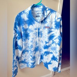 Tie-Dye Funnel-Neck Shep Shirt